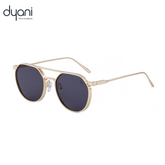 Dyani The Voyager aviator sunglasses with polarized UV400 lenses, gold frame, perfect for style and eye protection.