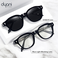 Mercer sunglasses with UV400 PC lenses and blue light blocking lenses, featuring a classic rounded frame and keyhole bridge.