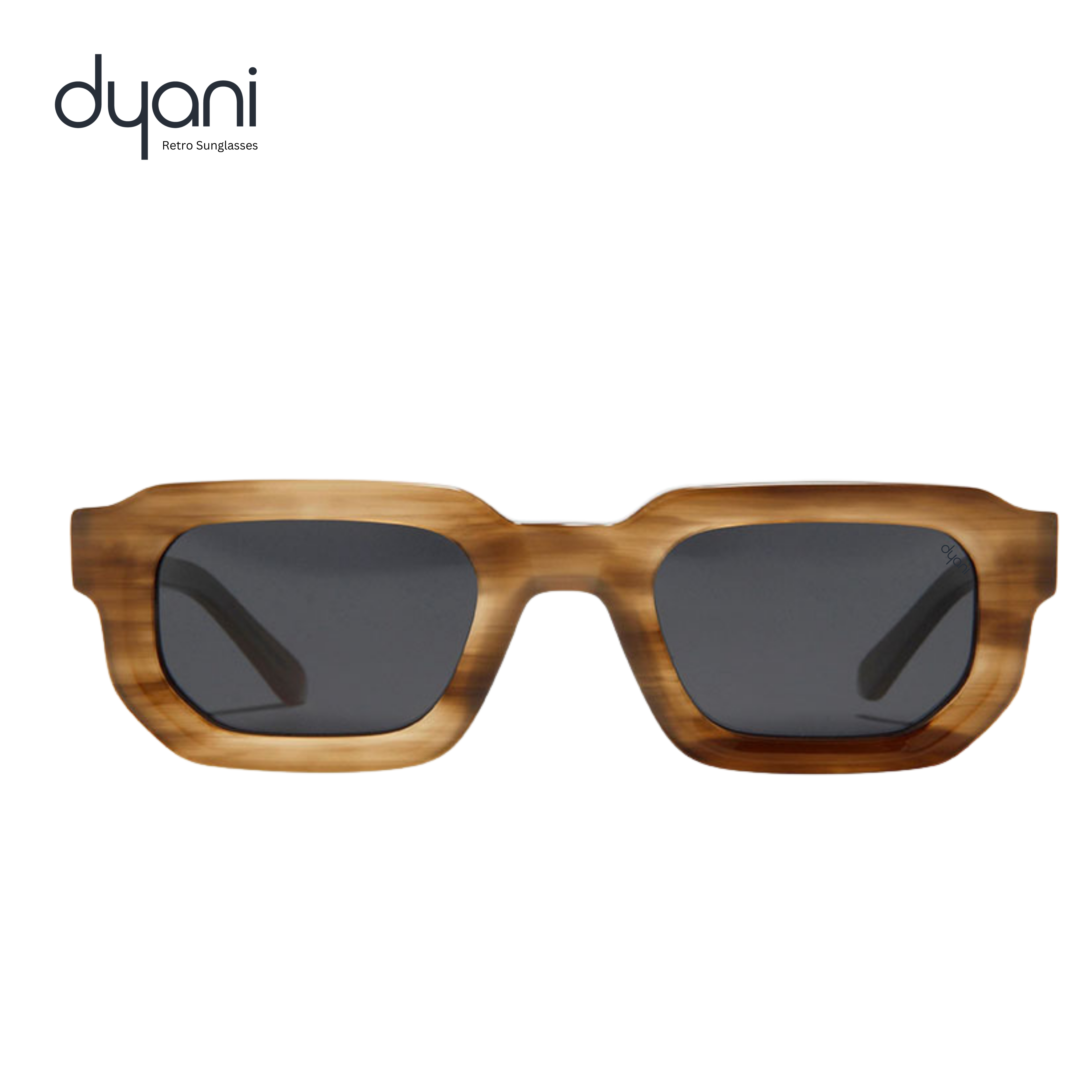 Unisex chunky square tortoiseshell sunglasses with tinted lenses and premium acetate frame, retro modern style, UV400 protection.