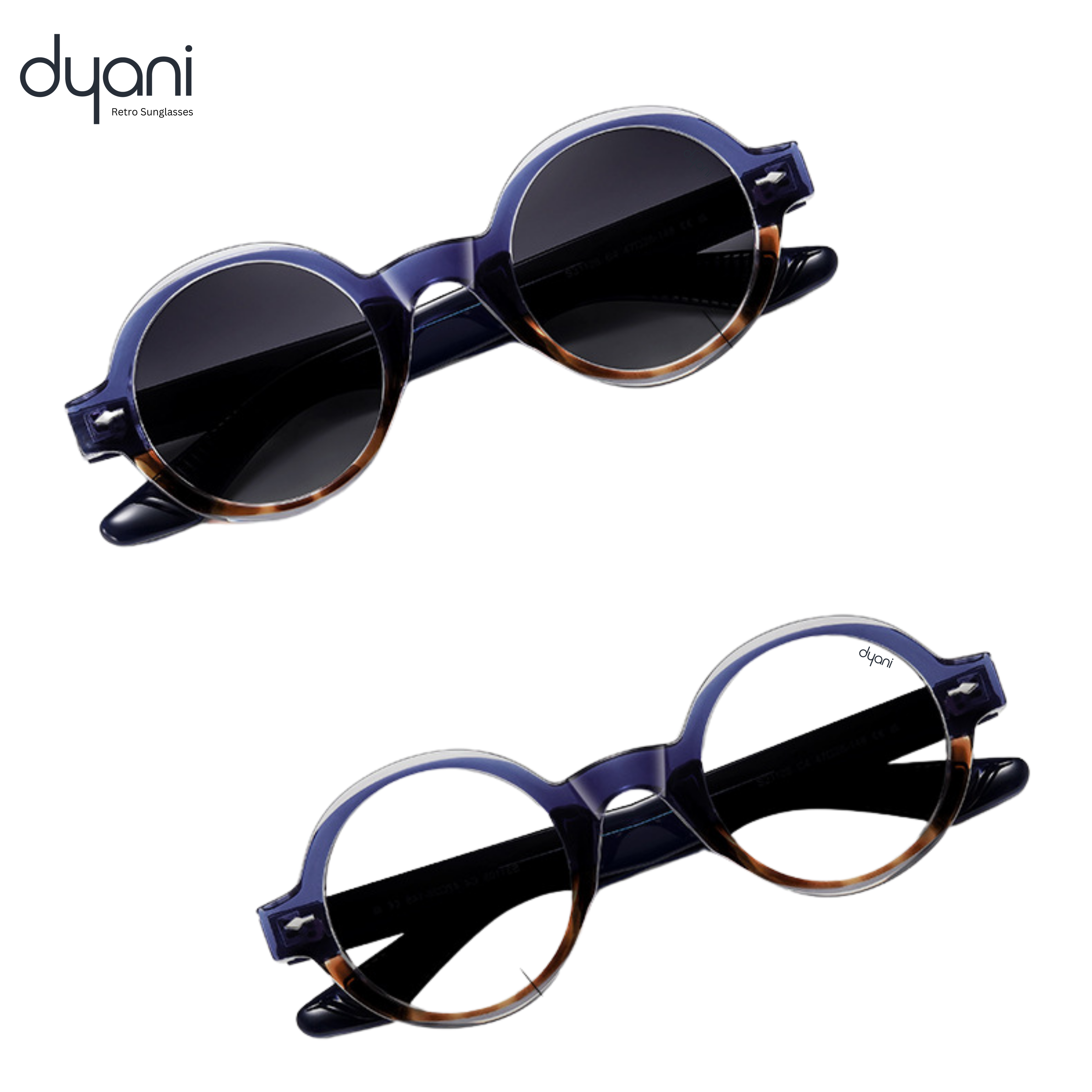 The Joplin round sunglasses with keyhole bridge, tortoiseshell temples, and retro design for free-spirited style lovers.