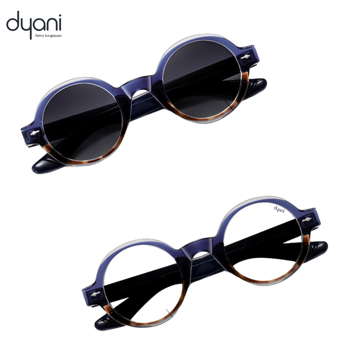 The Joplin round sunglasses with keyhole bridge, tortoiseshell temples, and retro design for free-spirited style lovers.