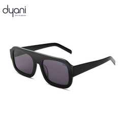Alt Tag: The Monarch sunglasses with bold acetate frame, squared edges, offering UV400 protection and a modern retro look.