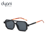 The Prismatik sharp-angled sunglasses with translucent hues and colorful lens tints, perfect for city and creative spaces.