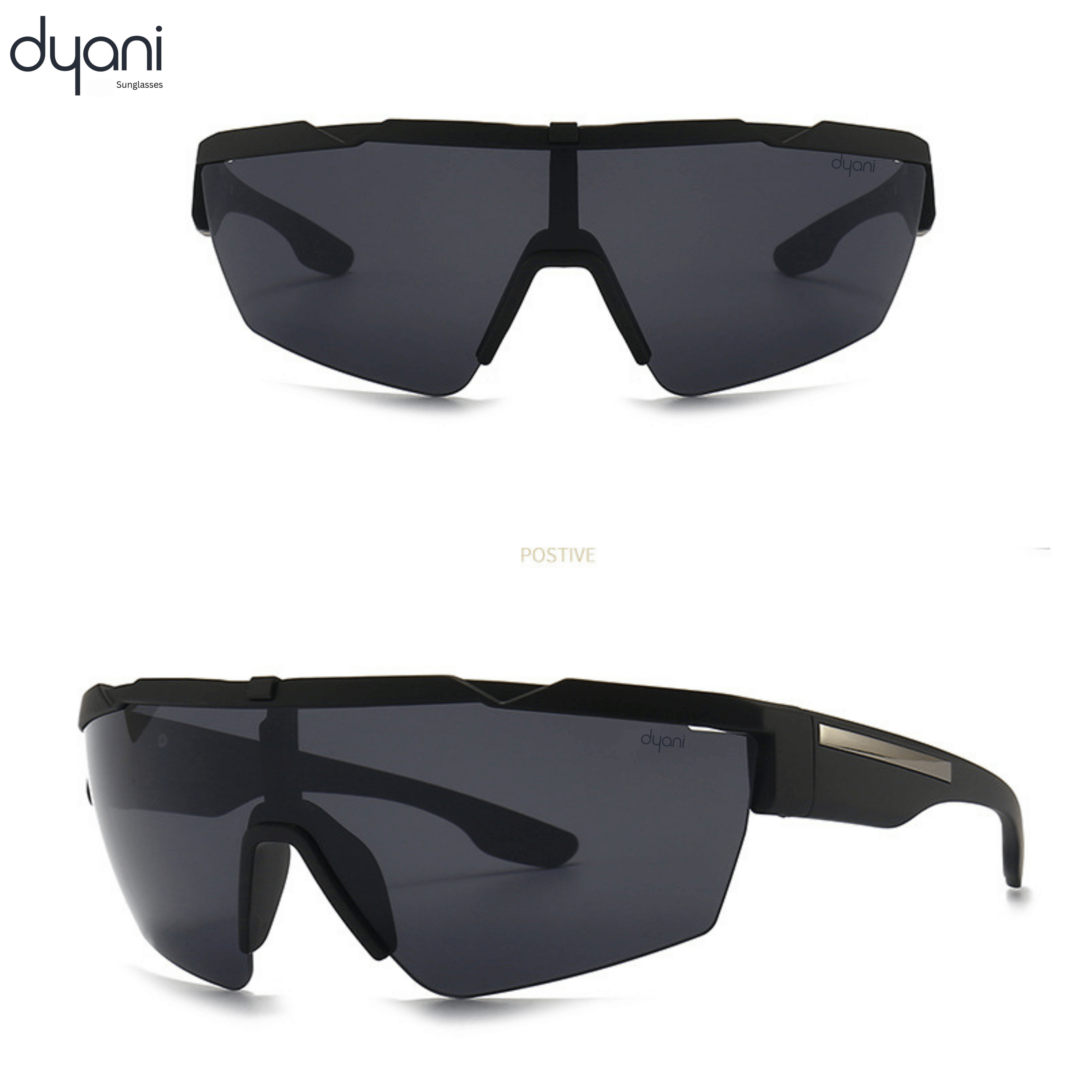 The VantaX sunglasses with wraparound shield frame, sleek black design, lightweight, sporty for cycling or streetwear.