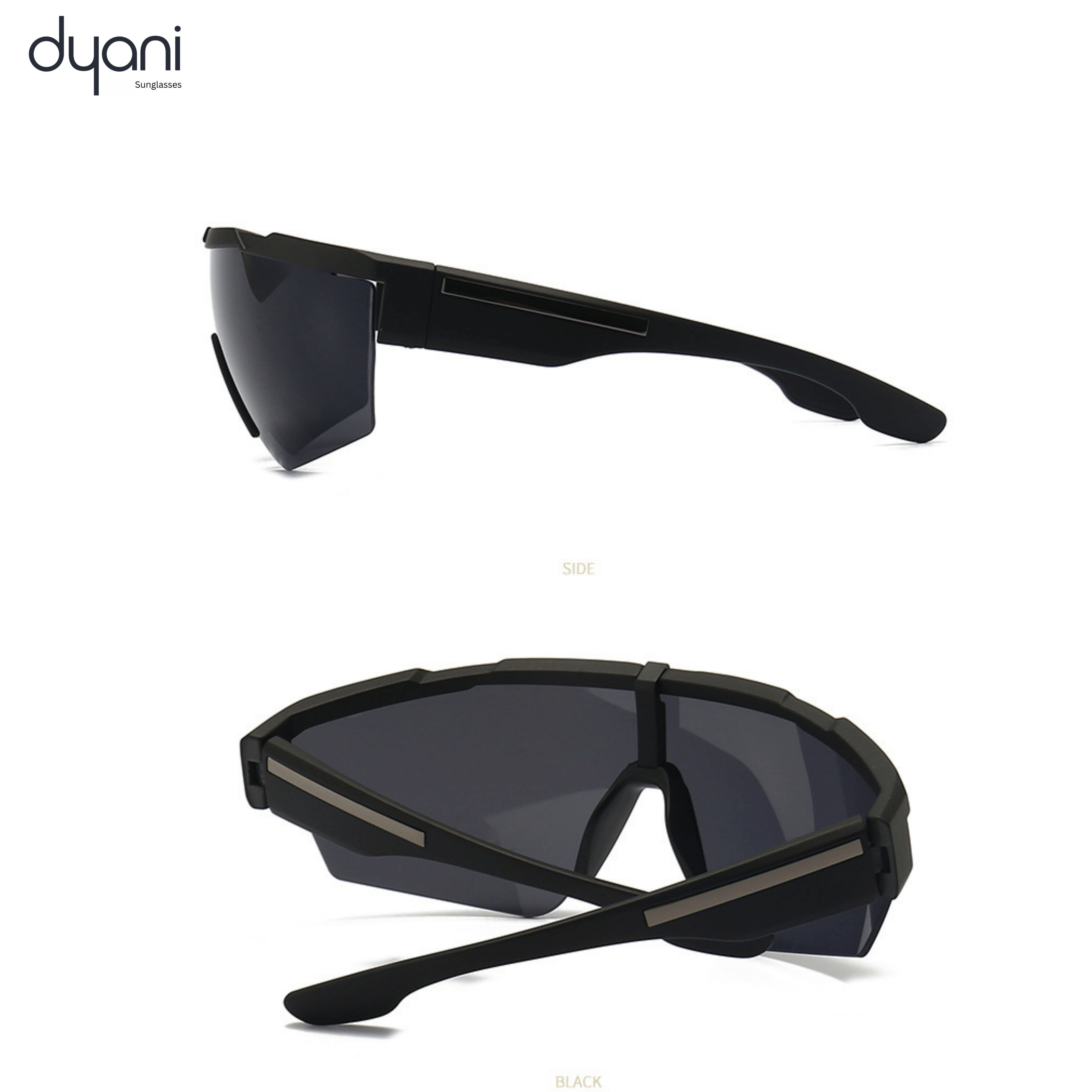 The VantaX sunglasses with sleek black wraparound shield frame for sport and style, ultra lightweight construction for maximum presence.