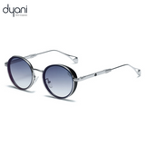 Luna. Dyani vintage charm with these steampunk inspired round sunglasses